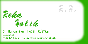 reka holik business card